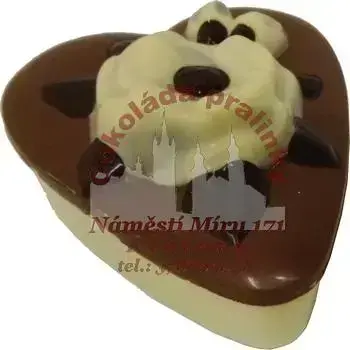 Srdce velké plněné pralinkami