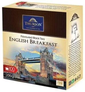 Thurson English Breakfast - 100 sáčků v přebalu