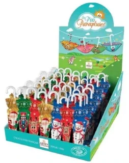 Paraplíčko lízátko - Vánoční